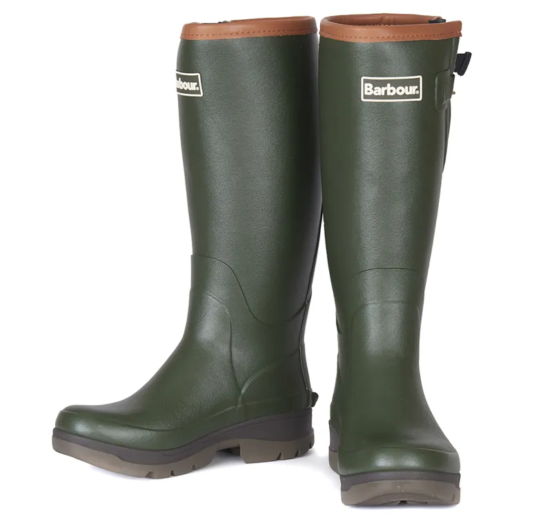 Barbour Womens Tempest Wellington Boot Olive-1